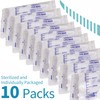 10 Pack Leg Urinary Drainage Bags with Cloth Straps, Anti-Reflux