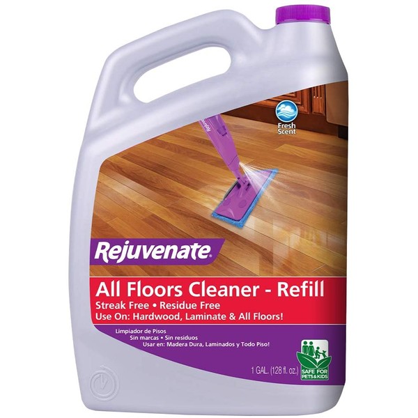 Rejuvenate High Performance All-Floors and Hardwood No Bucket Needed Floor Cleaner Powerful PH Balanced Shine with Shine Booster Technology Low VOC Best in Class Products 128oz