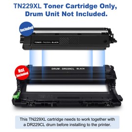 TN229XL 229XL TN229 High Yield Toner Cartridge Compatible Replacement for Brother TN229XL TN-229 Works with Brother MFC-L3720CDW L3780CDW L3765CDW HL-L3220CDW L3280CDW L3300CDW Printer (4-Pack Color)