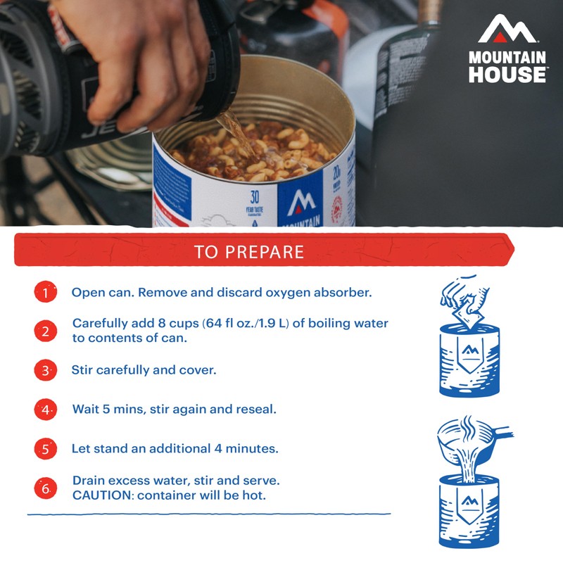 Mountain House Chili Mac with Beef & Freeze-Dried Food for