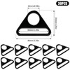 Sxutop 30 Pieces Metal Triangle Buckles 38 mm Inner Diameter