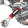 carleef 9.84" 8-in-1 Magnetic Lug Wrench with 8mm-21mm Socket,360° Rotating