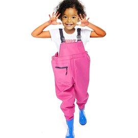 Luwint Kids Chest Waders for Girls, Youth Fishing Waders with Boots Children Hunting Wader Waterproof Lightweight Bootfoot