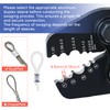 Wire Rope Crimping Tool with Ratchet, Ferrule Swaging Tool for