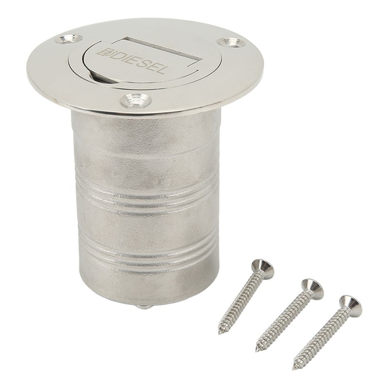 Boat Filler Right Angle Clamshell 316 Stainless Steel Hardware for