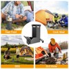Outdoor Collapsible Wood Burning Stainless Steel Rocket Stove Backpacking Camp