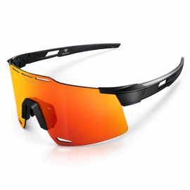Panther PT-935 Sunglasses, Sports Sunglasses, Bicycle, Polarized Dimming Lens, Lightweight, 1.1 oz (30 g), UV Protection, Myopia, Inner Frame Included, For Road Bikes, Running, Fishing, Golf, Men's, Women's, Black