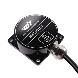 HWT101CT-TTL Military-Grade Crystal Inclinometer: MEMS Tilt Angle Sensor Modules, Built-in Highly Integrated Crystal Gyroscope [Z Axis Angle Measurement] for Robot Application and Industrial Use