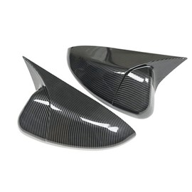 Riloer Pair Rear View Mirror Outside Housing, Wing Mirror Cover Cap Door Wing Mirror Cover, Compatible with Honda Accord 10Th 2018-2022, Carbon Fiber