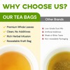 Hiihone Mullein Leaf Tea Bags for Lung Support, 20 Tea