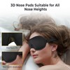 Brencco Sleep Mask 3D 2 Pairs Ear Plugs Sleep Mask