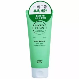 Happy Bath 해피바스 마이크로 클린 솝베리 클렌징폼 150g 피지제거 클렌징폼 Happybath Micro Clean Soapberry Cleansing Foam 150g Oil Control Cleansing Foam