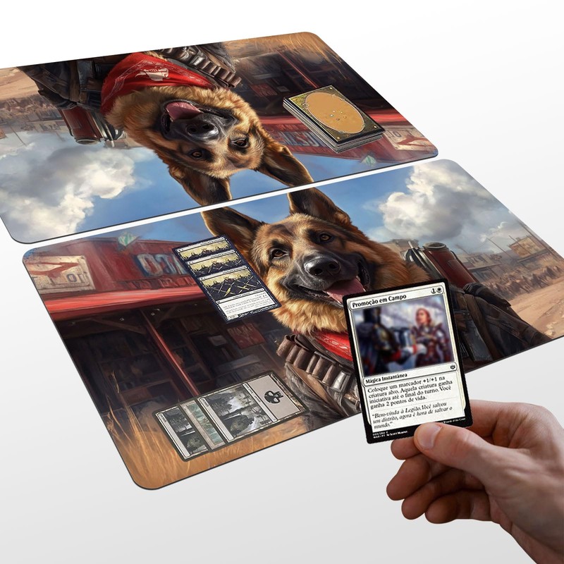 Card Game Playmat for MTG & TCG, 24x14 inch Non-Slip