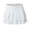 Lucky In Love - Falda plisada ondulada, Blanco, X-Large