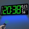 JoFomp 17.3" Large Digital Wall Clock, LED Digital Clock Large