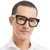 OCCI CHIARI Oversized Reading Glasses for Men 2.5 Thick Square