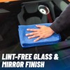 Chemical Guys Waffle Weave Glass and Window Microfiber Towel Blue