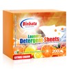 Binbata Laundry Detergent Sheets, 200 Loads Citrus Charm Scent Hypoallergenic