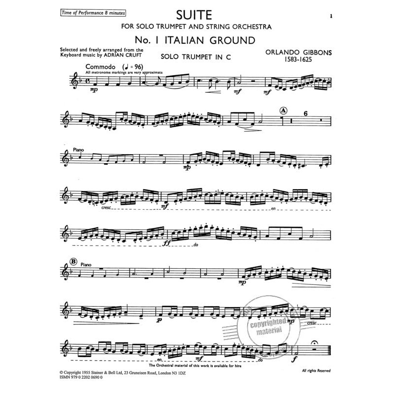 A Suite For Trumpet and Piano Trumpet and Piano Book