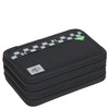 LÄSSIG Unique School Triple Pencil Case Slim Black