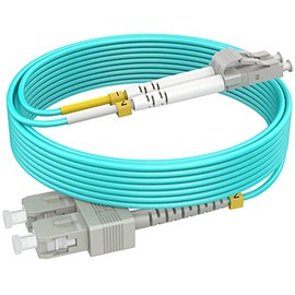 61m(200ft) OM4 SC LC Fiber Patch Cables MMF Multimode, Options 0.2m~500m, Fiber Jumper Duplex, 50/125μm 40G/100G LSZH, 𝙍𝙖𝙢𝙗𝙤𝘾𝙖𝙗𝙡𝙚𝙨