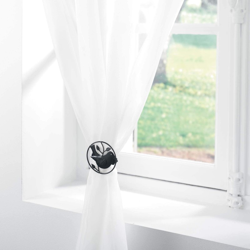 Douceur d'Intérieur 2 Tie Backs Plier Passero Black (0) 8