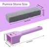 12 Pack Pumice Stones Scouring Stick with 2 Handles