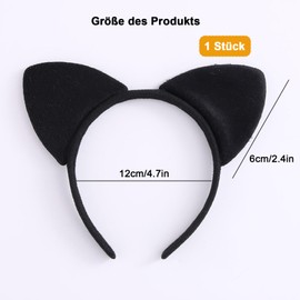 Cfcyhla 1 x Cat Ears Headband, Cat Ears, Headband, Cat Ears, Cat for Girls, Women, Costume Parties Decoration