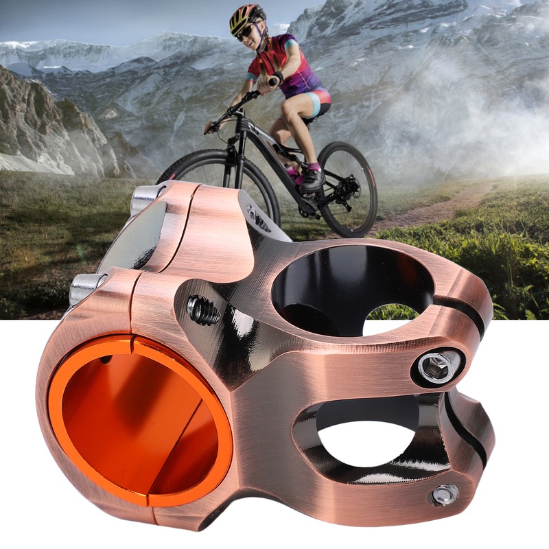 Mountain Bike Short Handlebar Stem 0 Degree Hollow Aluminum Alloy