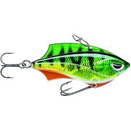 Rapala - Fishing lure Rap-V Blade - fishing accessories plastic / metal body - freshwater spinning bait - sinking - running depth: variable - size: 6 cm / 14g - made in Estonia - live perch