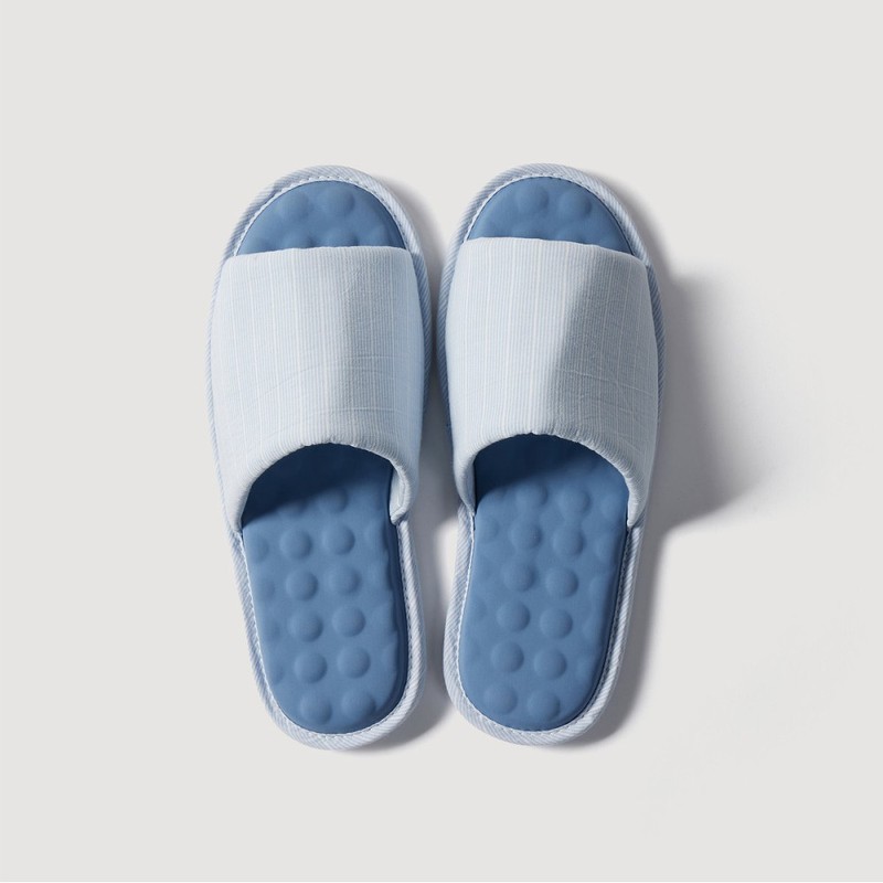 JAJU [JAJU/자주] JAJU AIR Cotton Cooling Gel Slippers_250-270_Blue
