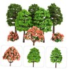 Operitacx 70pcs Sandbox Model Tree Model Train Railway Scenery Trees