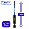 5 x Rennie Tools T25 TX25 Impact Screwdriver Driver Bits