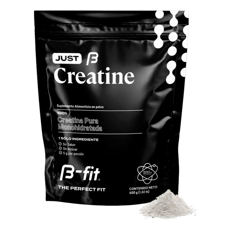 Creatina Monohidratada Creapure Just Creatine 600g B-fit Sabor Sin sabor