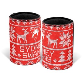 Sydney Swans AFL Footy Christmas Ugly Can Cooler