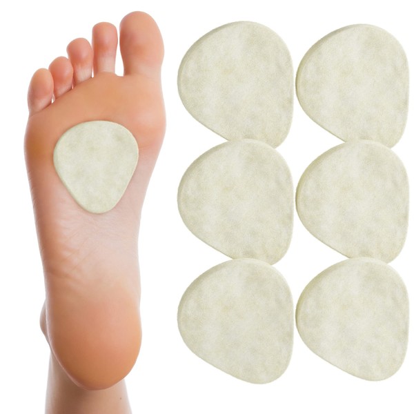 Metatarsal Felt Foot Pad - 1/4" Thick - 6 Pairs (12 Pieces)