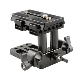 CAMVATE Quick Release Plate Mount Base QR for Manfrotto 501/504/577/701 Standard Accessories (Black)