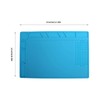 Watch Repair Mat Anti-Static 35x25cm Soft Rubber Watchmaker Soldering Organizer