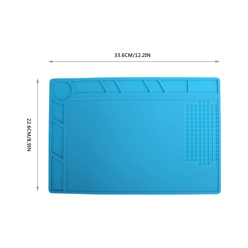 Watch Repair Mat Anti-Static 35x25cm Soft Rubber Watchmaker Soldering Organizer