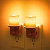 JandCase Flameless Candle Night Light, 2 Pack Night Lights Plug