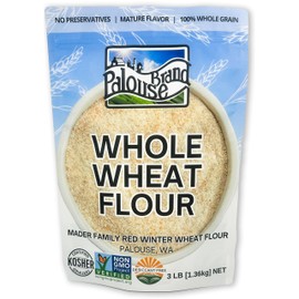 Certified Glyphosate Residue Free Unbleached Hard Red Winter Whole Wheat Flour | 3 LBS | Non-GMO | 100% Non-Irradiated | Certified Kosher Parve | USA Grown | Field Traced | Resealable Bag