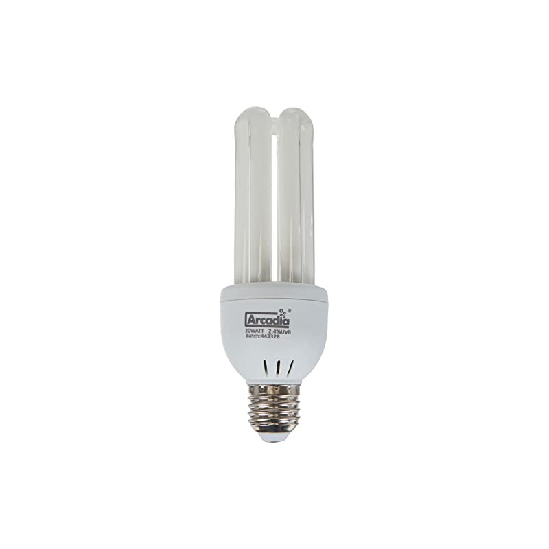 Arcadia FBC20X Bird Lamp, Compact 20W, UV-Lampe für Exoten, E27,