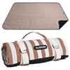 Striped Picnic Blanket Waterproof & Sand Proof, 5-Layer Beach Blanket