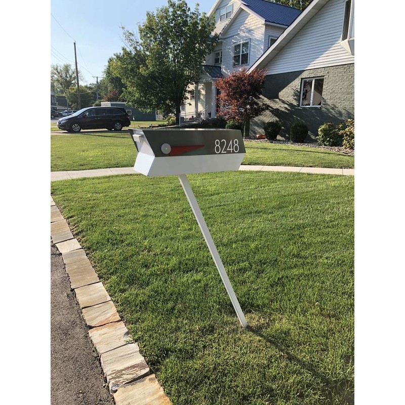 modbox USA Modern Mailbox Numbers, Custom Cut to Order, Set