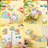 36Pcs Easter Wooden Tree Ornaments,Easter Bunny Colourful Egg Hanging Ornaments,Spring