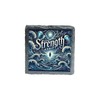 Strength Adrift Slate Coaster with Ocean Waves and Jellyfish Artwork