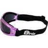 Birdz Eyewear Cardinal Padded Floating Motorcycle Goggles for Women Translucent