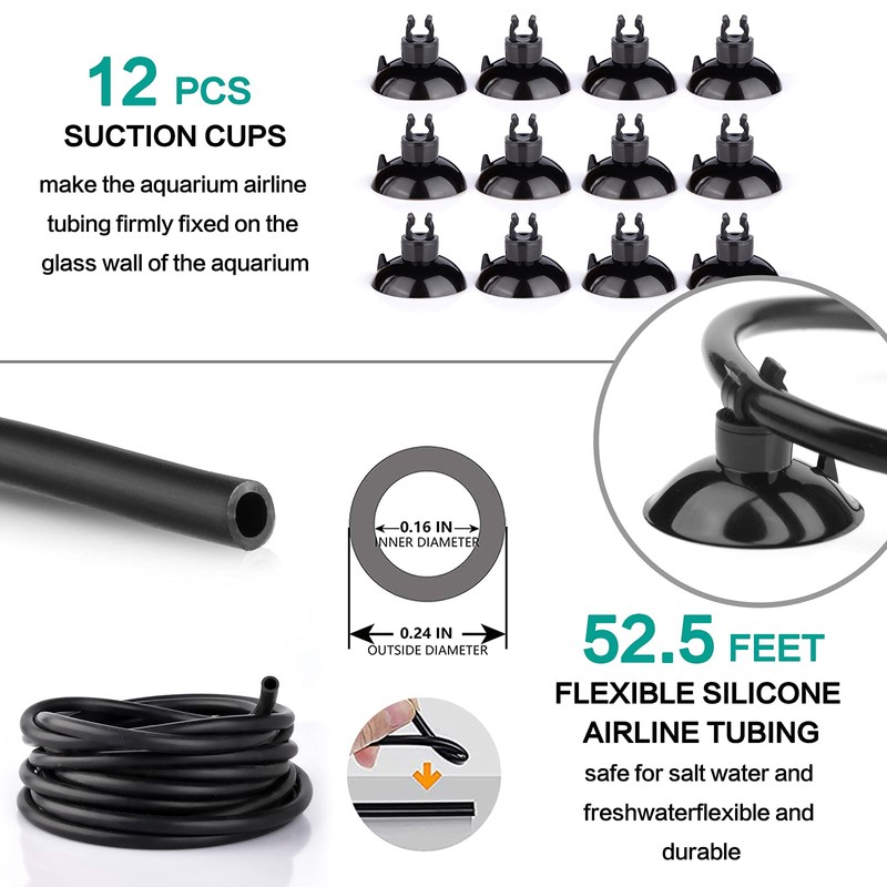 101 PCS 4 Inch Air Stone Disc Bubble Diffuser with