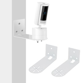 TEKCAM Wall Mount Compatible with Ring Indoor Camera (Pan-Tilt Indoor Camera), Pack of 2 Camera Mount, Ceiling Mount, Stand Holder, Accessories, Super Hard Metal