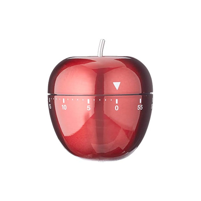 TFA Dostmann Apple 38.1030.05 Kitchen Timer Stainless Steel Red